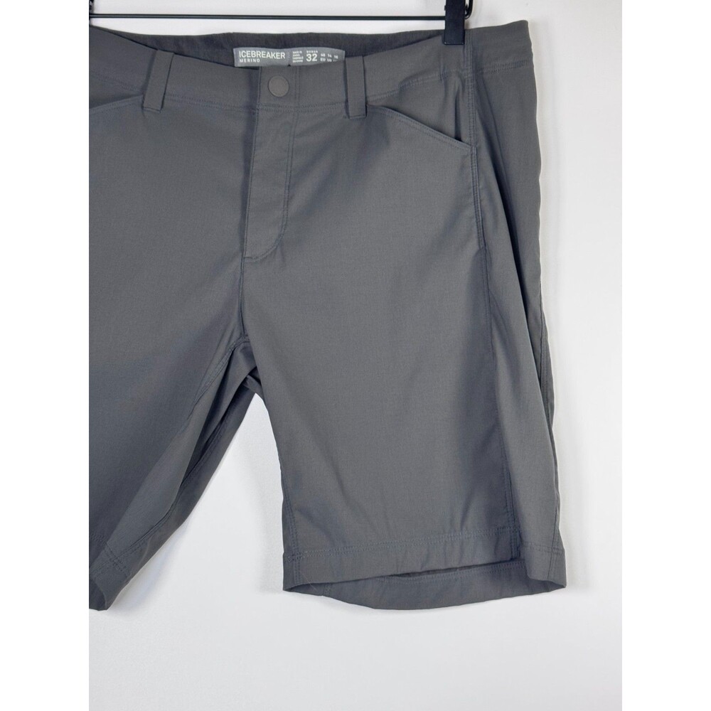 Icebreaker Merino‎ Shorts Womens 32 Gray Stretch Performance Hiking Outdoor - Picture 3 of 16